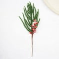 thumbnail image 5 of 1PC Artificial Berry Stems with Pinecones,Red Faux Branch Picks for Vases, Holiday Centerpieces & Rustic Home Decor,E, 5 of 9