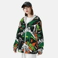 thumbnail image 5 of Gaeub Dinosaur Skeleton Men's and Women's UPF 50+ Long-Sleeved Sun Protection Clothing, Fishing Shirt Long Sleeve Zip - Large, 5 of 9