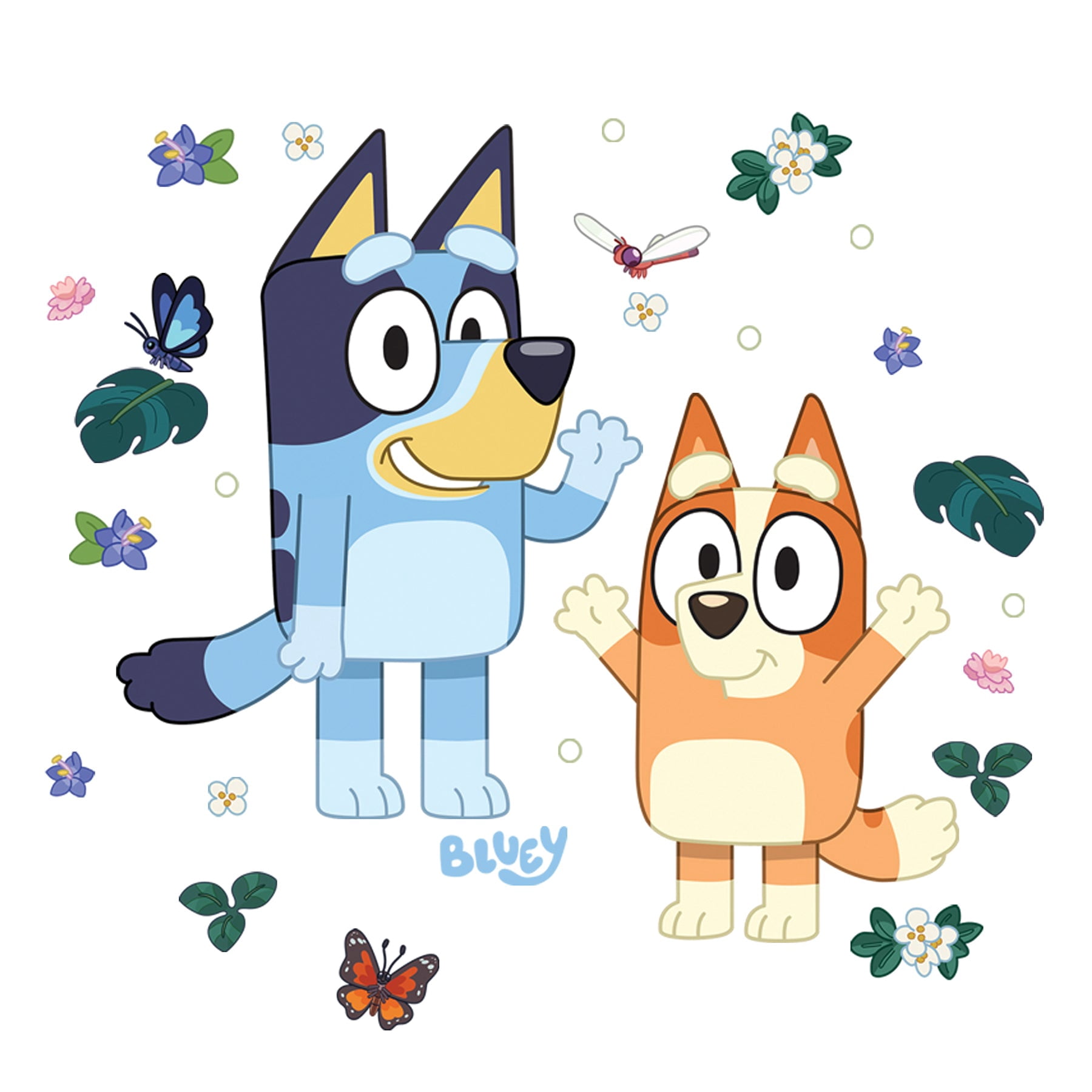 Bluey & Bingo Character Blue Wall Decals