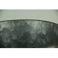 thumbnail image 3 of Rustic Metal Black Hoop Indoor Outdoor Hanging Silver Planters Set of 2 11 Inches, 3 of 3