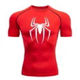 thumbnail image 1 of Men‘s Spider Print Compression Shirt  Quick Dry T-Shirt  Gym Running Jersey  Breathable Short Sleeve  Spring  Summer  M-3XL, 1 of 7