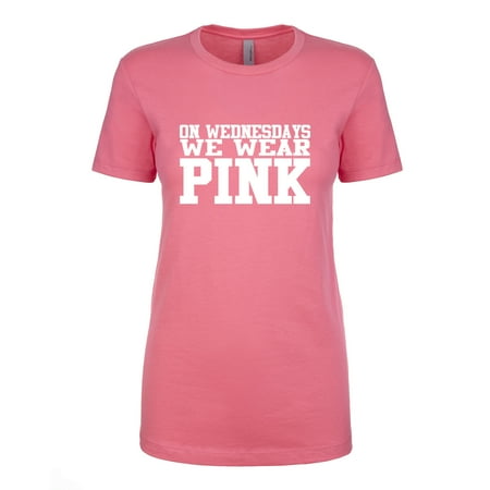47 Ladies Tee - On Wednesdays We Wear Pink Womens crewneck tee