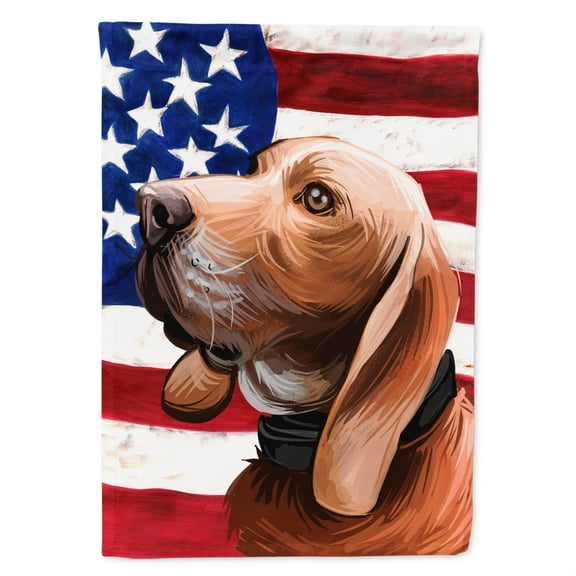 Carolines Treasures CK6683GF Sabueso Espanol Dog American Garden Size outdoor-flags, Multicolor