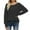 Black, variant on tarylea Tops for Women Trendy Eyelet Knitted Sweaters Crew Neck Long Sleeve Shirts Loose Pullover Tops Casual Wear
