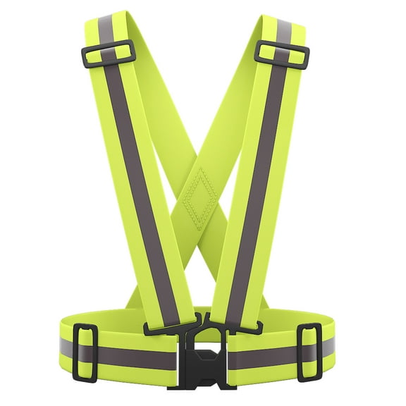 AYKRM 9 Color Reflective Vest with Hi Vis Bands, Fully Adjustable & Multi-Purpose: Running, Cycling, Motorcycle Safety, Dog Walking - High Visibility