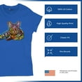 thumbnail image 4 of Tee Hunt Dean Russo Cute Cat T-Shirt First We Steal Your Heart Pet Women's T-Shirt Tee, Blue, XX-Large, 4 of 5