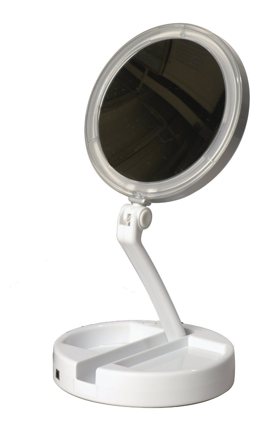 Floxite 10x Plus 1x Lighted Folding, Best Makeup Mirror With Lights Canada