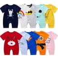 thumbnail image 2 of Bebé Onesie ropa de dormir pijamas pijamas mameluco fino recién nacido mameluco de manga corta bebé ropa de verano estampado de dibujos animados camisón90cm zhangyuxiang CONDUJO, 2 of 2