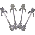 thumbnail image 1 of Cuchara de café para gatos, cuchara colgante de acero inoxidable para agitar bebidas, mezclar mermelada de batido, juego de 4 Ormromra CPB-US-WZY64, 1 of 5