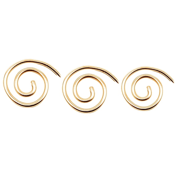 hirigin Iron Knitting Needle with Solid Color, Ergonomics Curved Sewing Stitch Hand Accessory