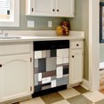 thumbnail image 3 of Modern art brown grey geometric Dishwasher Magnet Cover Decorative Sticker for Home Cabinet Kitchen 23" x26", 3 of 5