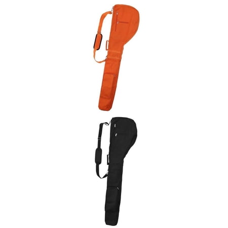 Dualoai 2 in 1 Set Pencil Sunday Bag | Lightweight Golf Travel Bag | Executive Course Golf Bag | Enough Space for Golf Driver, Putter, Iron, Wood, Ball, Tees