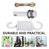NICERIO Stainless Steel Hammock Hook Kit - White, Rotating, Heavy-Duty Mounting Hardware