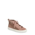 thumbnail image 4 of 1.State Dulcia Blush Suede Perforated White Sole LaceUp High-Top Fashion Sneaker (Blush Suede, 8.5), 4 of 5