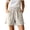 v#10Beige51, variant on Rggeeun Womens Shorts Solid Color Elastic High Waist Loose Fit Wide Leg Cotton Linen With Side Pockets & Buttons For Gym Graceful Hot Pants,Green,M