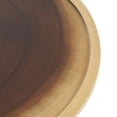 thumbnail image 4 of DecMode 16" x 18" Brown Wood Handmade Accent Table with Cylinder Block Base, 1-Piece, 4 of 9