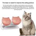 thumbnail image 4 of Comedero para gatos con cuenco doble de plataforma, cuencos elevados de comida y agua para gatos con soporte sin derrames, 4 of 5