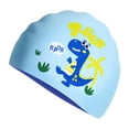 thumbnail image 1 of Gorro de baño para niños, gorro de natación elástico para niños, protección auditiva, de baño portátil para ducha, resistente al agua para equipo de, 1 of 8