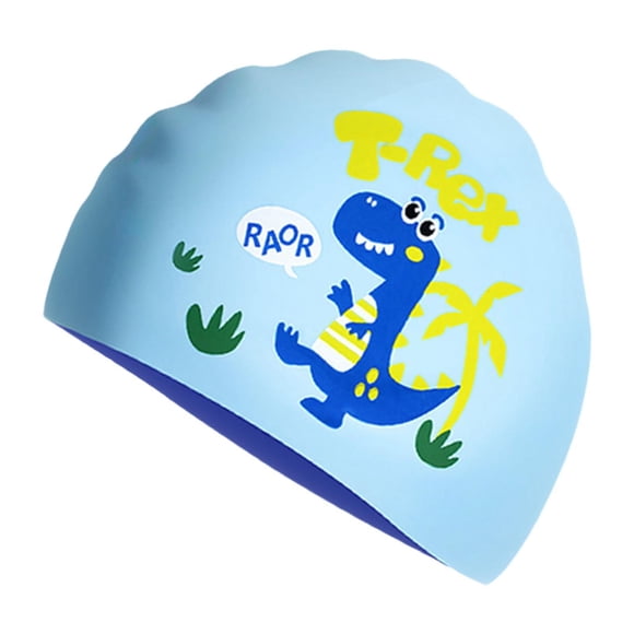 Gorro de natación de silicona elástico para niños, hombres y mujeres, flexible, resistente al agua, para buceo, playa, deportes acuáticos.