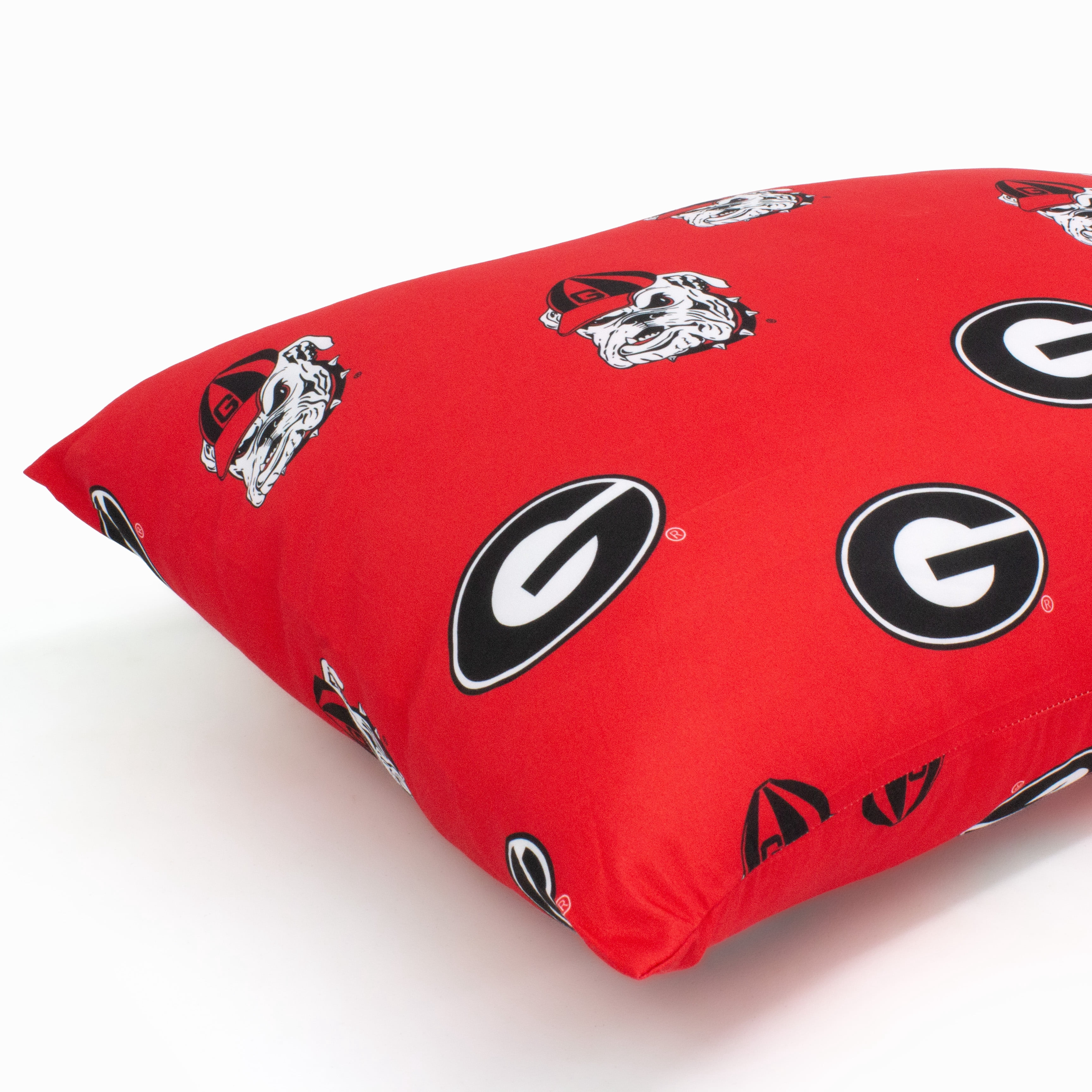 Georgia Bulldogs Pillowcase Pair, Standard, 20" x 30" (2 Standard Pillowcases)