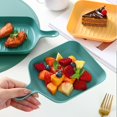 thumbnail image 5 of Queroig Fruit Tray Food Grade Wear Resistant Plastic BPA Free Fruit Dessert Snack Plate Serving Tray Kitchen Supplies, 5 of 7