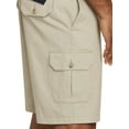 thumbnail image 3 of Harbor Bay by DXL Men's Big and Tall  Big and Tall Men's Continuous Comfort Twill Cargo Shorts, Khaki, 44 Regular, 3 of 6