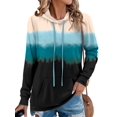 thumbnail image 2 of Sudadera con capucha Onlypuff Tie Dye Ombre Fashion Mujer Azul M, 2 of 5
