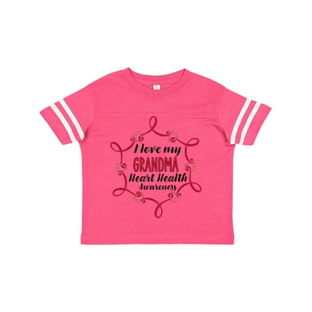 

Inktastic I Love My Grandma Heart Health Awareness Gift Toddler Boy or Toddler Girl T-Shirt