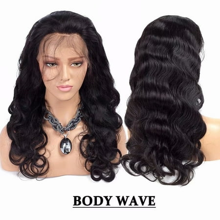 Hair Lace Front (BOWIN Lace Front Wig 150% Density Brazilian Virgin Hair Body Wave with Pre-plucked Hairline and Baby Hair,)