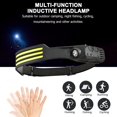 thumbnail image 1 of Escalada COB LED Sensor Faro Linterna USB Camping al aire libre Fuerte (C Blanco), 1 of 6
