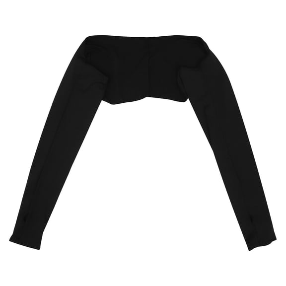 HOMEMAXS UV Protection Shawl Arm Sleeves for Daily Use Black Chinlon Cool Comfortable Moisture Wicking 1pc