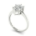 thumbnail image 2 of 2 ct Pear Cut Simulated Diamond Solitaire 18K White Gold Womens Engagement Ring, 2 of 5