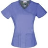 Women's Fashion Collection Mock Wrap Scrub Top