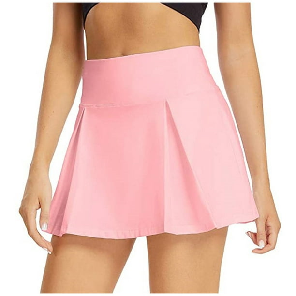 Womens Dresses Women Tennis Skirts Inner Shorts Elastic Sports Golf Skorts  With Pockets Womens Fall Dresses Polyester - Walmart.com