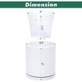 thumbnail image 4 of Double-Layer Planter Set - Rotating  Cachepot with Clear Inner Liner for Root ,  for Indoor , 4.5", White, 73-U-A-1, 4 of 7