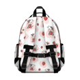 thumbnail image 3 of Cow and Strawberry Pink Pattern Cute School Backpack Bag for School with Padded Back and Adjustable Shoulder Straps 15.25"x11.5"x5.25", 3 of 5