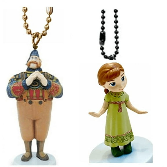 Oekan & Baby Princess Anna 3” Pvc Keychain Dangler Ornament Figure Frozen
