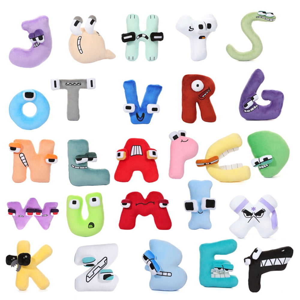 26PCS Alphabet Lore But are Plush Toy Stuffed Animal Plushie Doll Toys Gift  for Kids Children Christmas gifts