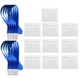 thumbnail image 4 of Soporte para tapa de tarjeta Protector de tarjeta de identificación transparente Funda de PVC impermeable con cuerda para colgar, 10 piezas, cuerda azul Advancent  HA004769-02, 4 of 7