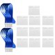 thumbnail image 4 of Soporte para tapa de tarjeta Protector de tarjeta de identificación transparente Funda de PVC impermeable con cuerda para colgar, 10 piezas, cuerda azul Eigraketly  HA004769-02, 4 of 7