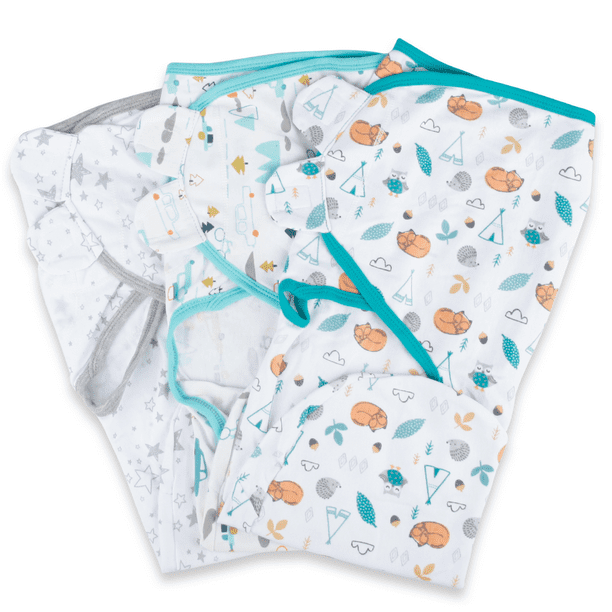 SUGARDAY Swaddle Blankets for Boys Girls Swaddle Wrap 012 Months 3Way