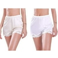 thumbnail image 6 of Yokua Lace Half Slip Shorts Pettipants for Women Wide Leg Pajama Pants Slip Shorts, 6 of 15