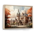 thumbnail image 2 of Designart "Castle Extremely Ireland Dublin painting I" Ireland Floater Framed Canvas Print, 2 of 7
