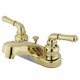 thumbnail image 1 of Kingston Brass GKB252B Grifo de baño central de 4 pulgadas, latón pulido, 1 of 1
