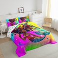 thumbnail image 4 of Mermaid Twin Comforter Set for Girls,Black Girls Bedding Set Afro Girl, 4 of 6