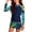 B01-Multicolor, variant on LEKWK Girls Swimsuit 2 Piece Long Sleeve UPF 50 Rash Guard with Shorts Crew Neck Quick Dry Printed Bathing Suit Summer Fashion Athletic Beachwear