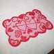 thumbnail image 5 of Mantel individual con diseño de corazón de melocotón para San Valentín, mantel individual para mesa de comedor, mantel lavable para cenas románticas., 5 of 7