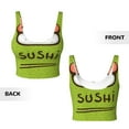 thumbnail image 4 of Yiaed Fresh Sushi Print Ladies Waistcoat Women Sports Vest Vest Sports Women Sports Top Yoga Vest for women-Large, 4 of 8