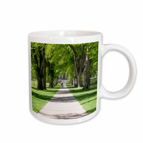 3drose, Usa, Colorado, Fort Collins. Campus Path - Us06 Tdr0038 - Trish Drury, 15oz Mug