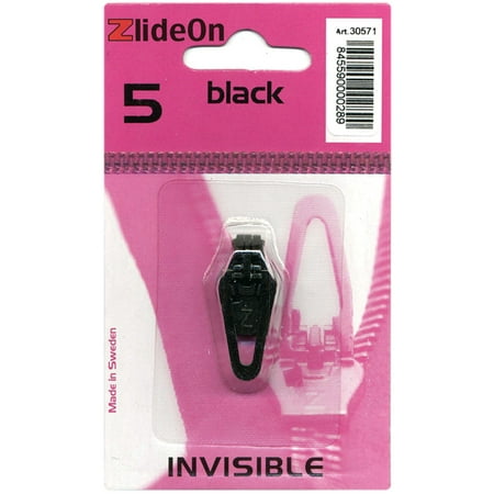 ZlideOn Zipper Pull Replacements Invisible 5-Black 